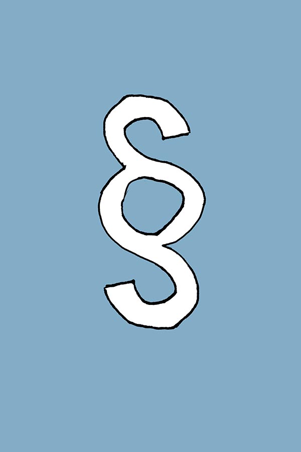 Illustration eines Paragrafzeichen